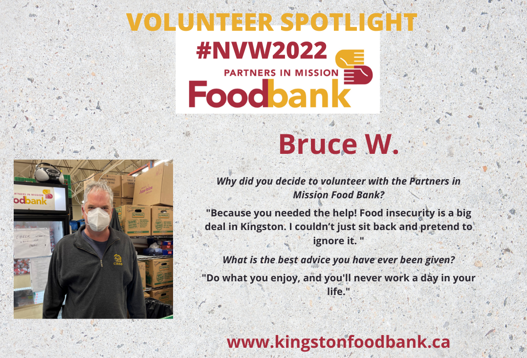 Volunteer Spotlight - #NVW2022 - Bruce W.