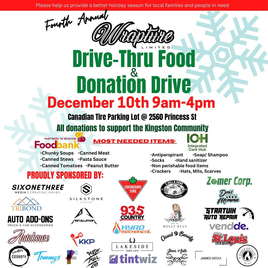 Wrapture Drive-Thru Food Drive